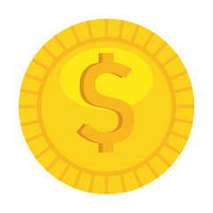 Obraz premium coin money isolated icon