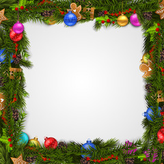 Obraz na płótnie Canvas Merry Christmas with abstract Christmas tree. Merry Christmas and happy new year greeting card vector design.