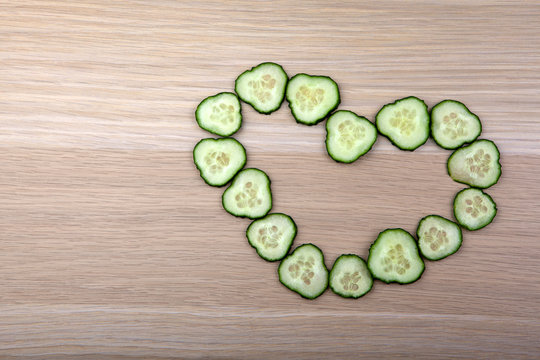 Cucumber heart symbol table 