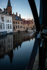 A beautiful quiet evening in Bruges Belgium