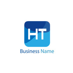 Initial HT Letter Logo Design