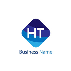 Initial HT Letter Logo Design