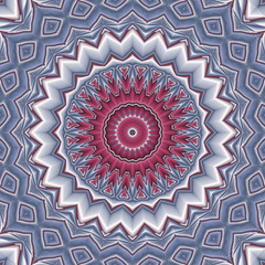 abstrakt fraktal polygonal mandala design