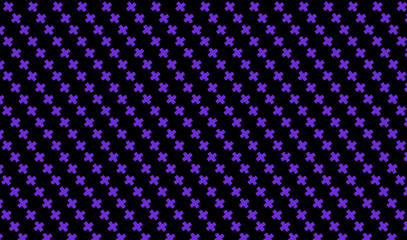 Dark purple background with crosses. Abstract pattern in minimalist style. Scalable vector graphics