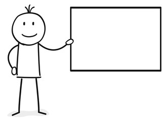 Simple Tafel / Strichmännchen / Präsentation / Business