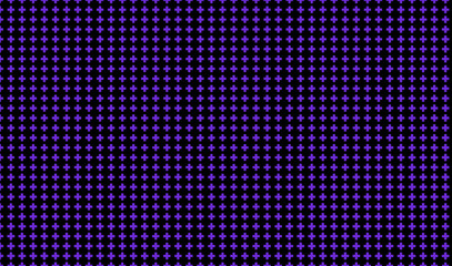 Dark purple background with crosses. Abstract pattern in minimalist style. Scalable vector graphics