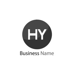 Initial HY Letter Logo Design