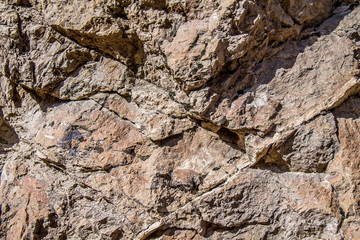Rock in the background
