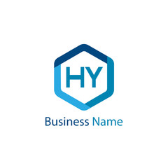 Initial HY Letter Logo Design