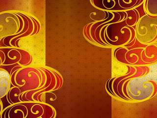黒 和柄 波 デザイン 日本 柄 Wall Mural Aged Aged Wallpaper Murals Risings