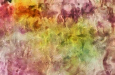 Colorful fine art grunge texture. Abstract design background. Paint strokes on canvas. Old vintage style.