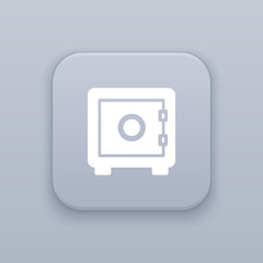 Safe money button, best vector