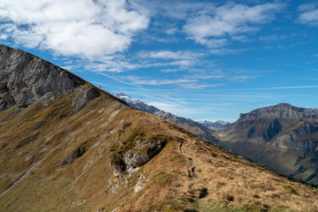 Clariden-Höhenweg, auf dem Fisetengrat