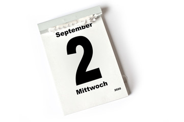 2. September 2020