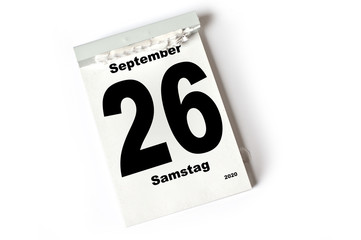 26. September 2020