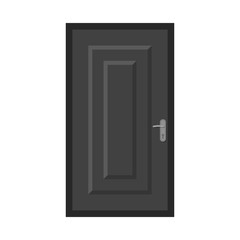 Isolated object of door and front sign. Collection of door and wooden stock vector illustration.