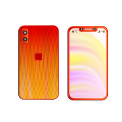 Smartphone mockup isolated on white background