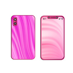 Smartphone mockup isolated on white background