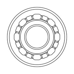 Isolated object of auto and part icon. Set of auto and car stock vector illustration.