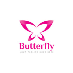 butterfly logo and icon Vector design Template