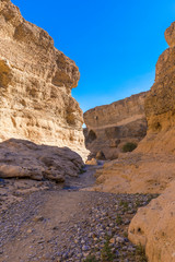 Sesriem Canyon, Sossusvlei, Namib-Naukluft National Park, Namibia.