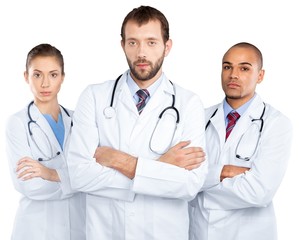 Portrait of Serious Doctors