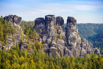 Elbsandsteingebirge im Basteigebiet