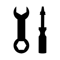 Set of icons of building tools. Vector illustration
