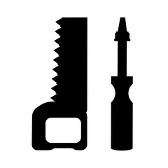 Set of icons of building tools. Vector illustration