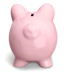 Back View of Piggy Bank