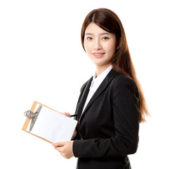 Beautiful young businesswoman