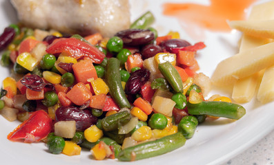 stewed vegetables with chicken