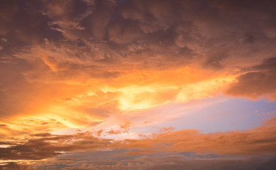 Twilight sunset sunrise vanilla sky. The time between dawn and dusk.
