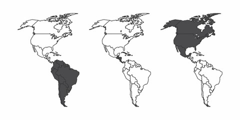The american continent maps