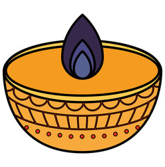 diwali candle design