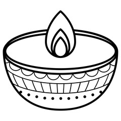 Diwali lamp design