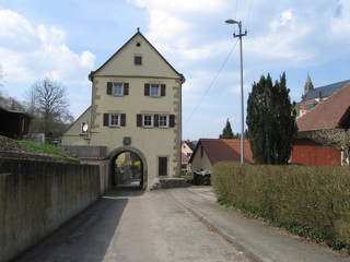 Fototapeta na wymiar Torhaus Kleincomburg in Schwäbisch Hall