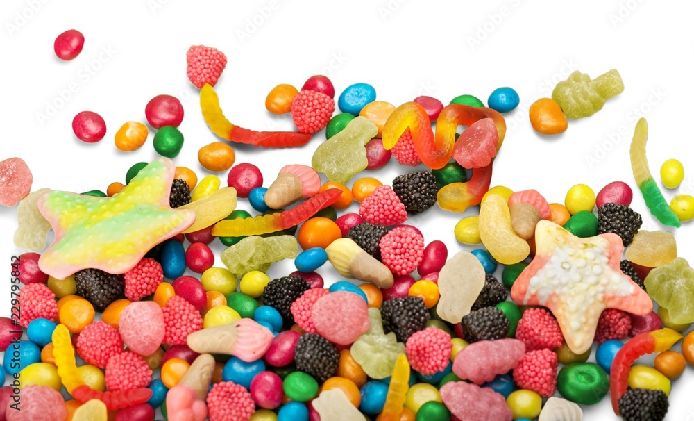 Wall mural colorful candy