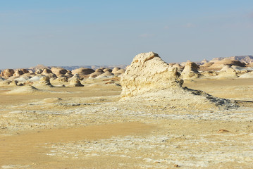 Western White desert scenery. Sahara, Egypt