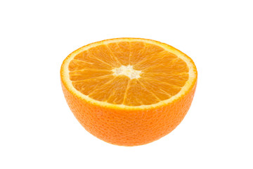 orange slice isolated on white background