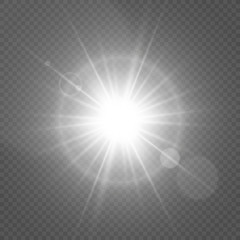 Light flare special effect. Illustration.