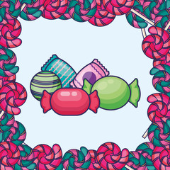 sweet candies design
