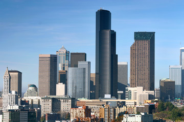 Obraz premium Downtown Seattle Skyscrapers