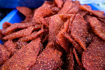 Spicy Chile Mango at Market in Mexico City