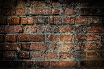 the texture of an old brickwork