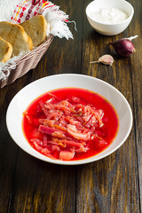 Russian traditional borsch