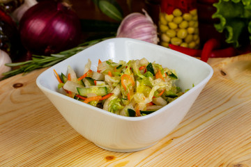 Salad with cabbage