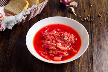 Russian traditional borsch