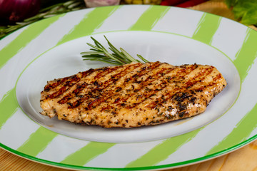 Grilled chicken steak