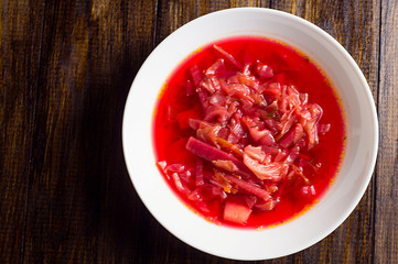 Russian traditional borsch